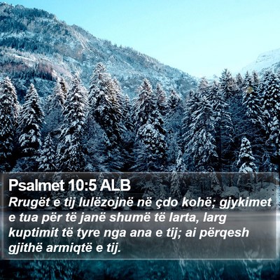Psalmet 10:5 ALB Bible Verse Image