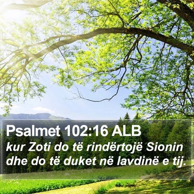 Psalmet 102:16 ALB Bible Verse Image