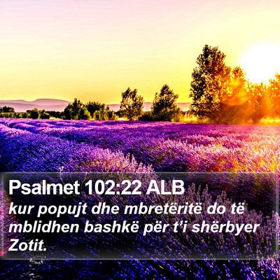 Psalmet 102:22 ALB Bible Verse Image