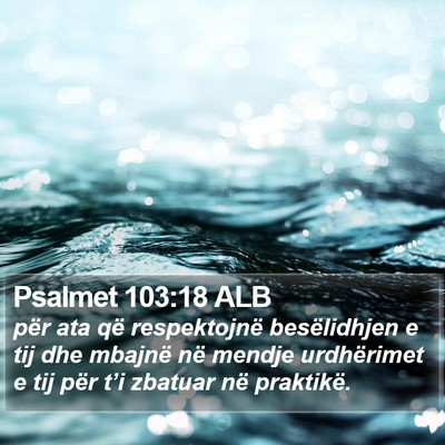 Psalmet 103:18 ALB Bible Verse Image