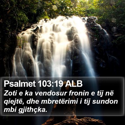 Psalmet 103:19 ALB Bible Verse Image