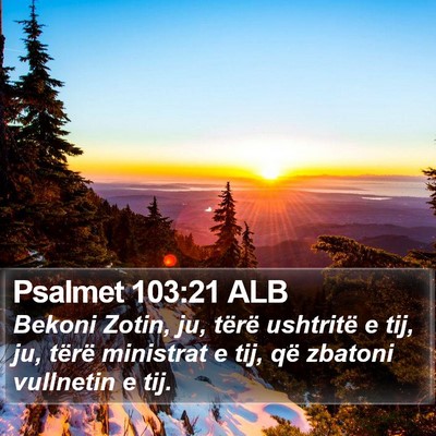 Psalmet 103:21 ALB Bible Verse Image