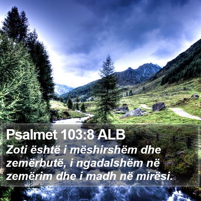 Psalmet 103:8 ALB Bible Verse Image