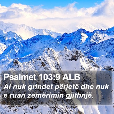 Psalmet 103:9 ALB Bible Verse Image