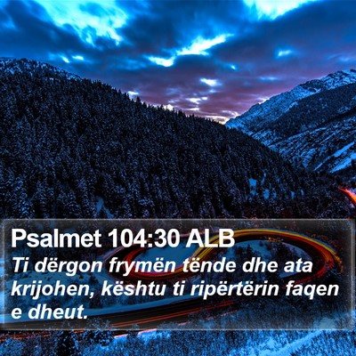 Psalmet 104:30 ALB Bible Verse Image