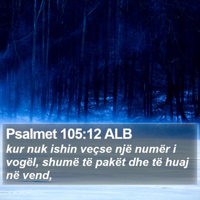 Psalmet 105:12 ALB Bible Verse Image