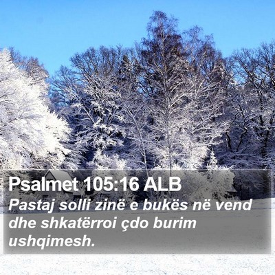 Psalmet 105:16 ALB Bible Verse Image