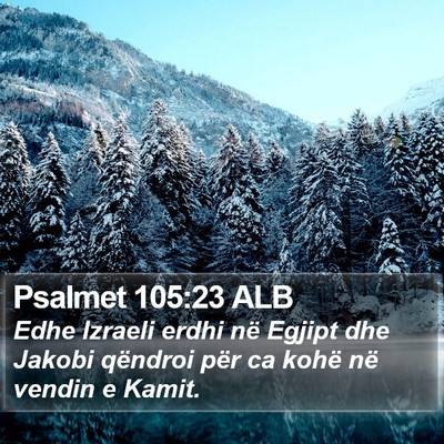 Psalmet 105:23 ALB Bible Verse Image