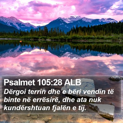 Psalmet 105:28 ALB Bible Verse Image