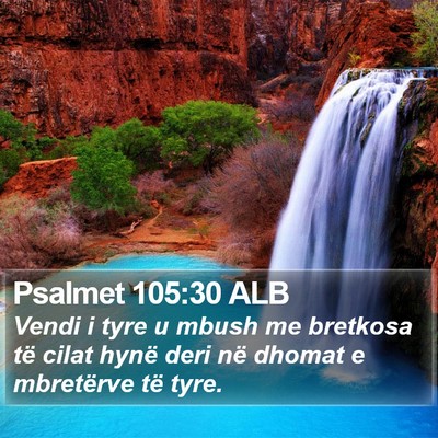 Psalmet 105:30 ALB Bible Verse Image