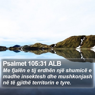 Psalmet 105:31 ALB Bible Verse Image