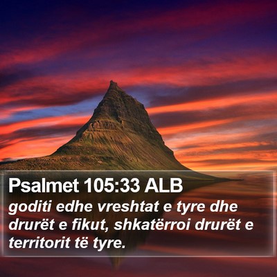 Psalmet 105:33 ALB Bible Verse Image