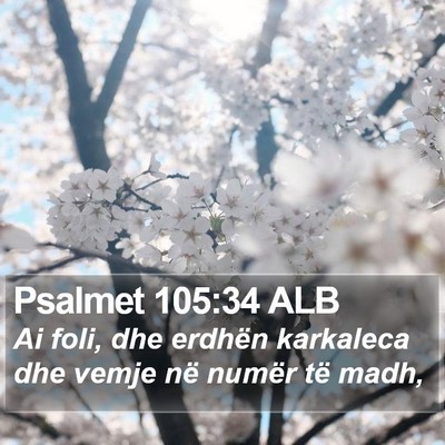 Psalmet 105:34 ALB Bible Verse Image