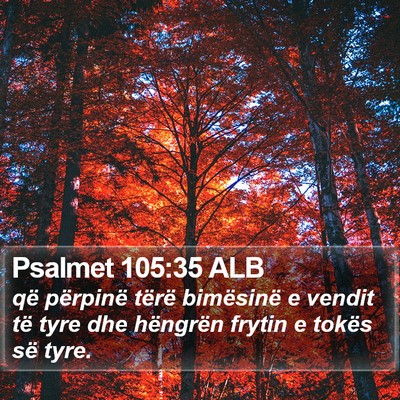 Psalmet 105:35 ALB Bible Verse Image