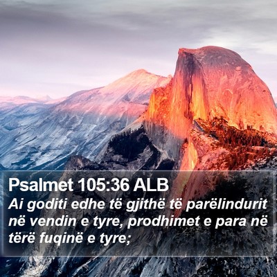 Psalmet 105:36 ALB Bible Verse Image