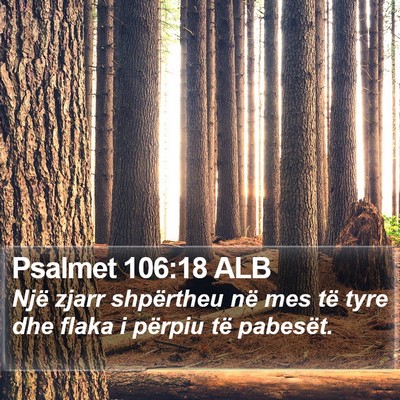 Psalmet 106:18 ALB Bible Verse Image