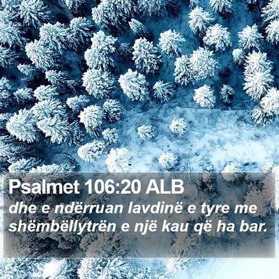 Psalmet 106:20 ALB Bible Verse Image