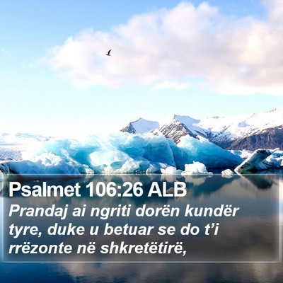 Psalmet 106:26 ALB Bible Verse Image