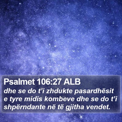 Psalmet 106:27 ALB Bible Verse Image