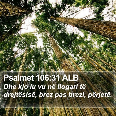 Psalmet 106:31 ALB Bible Verse Image