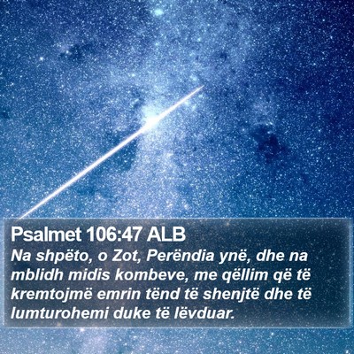 Psalmet 106:47 ALB Bible Verse Image