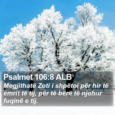 Psalmet 106:8 ALB Bible Verse Image