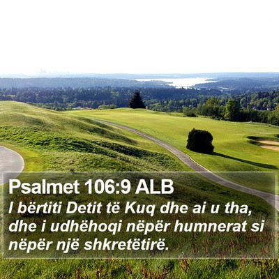 Psalmet 106:9 ALB Bible Verse Image