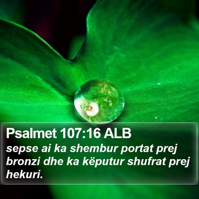 Psalmet 107:16 ALB Bible Verse Image