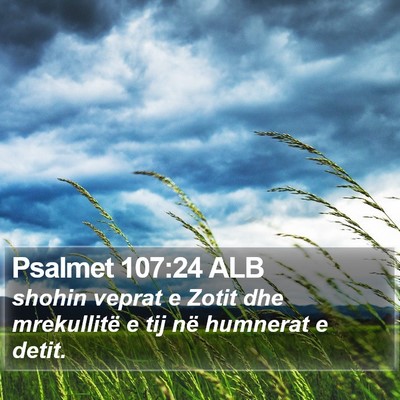 Psalmet 107:24 ALB Bible Verse Image