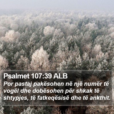 Psalmet 107:39 ALB Bible Verse Image
