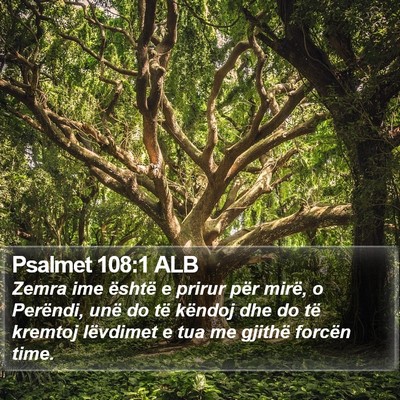Psalmet 108:1 ALB Bible Verse Image