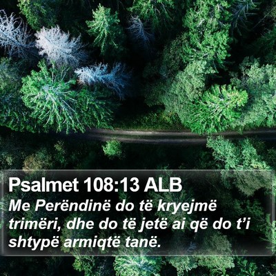 Psalmet 108:13 ALB Bible Verse Image