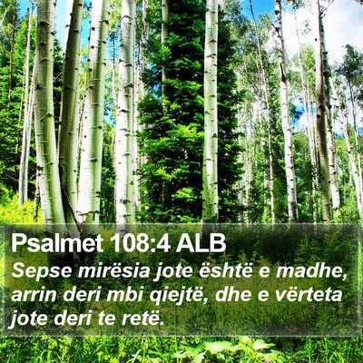 Psalmet 108:4 ALB Bible Verse Image
