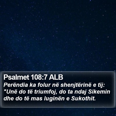 Psalmet 108:7 ALB Bible Verse Image