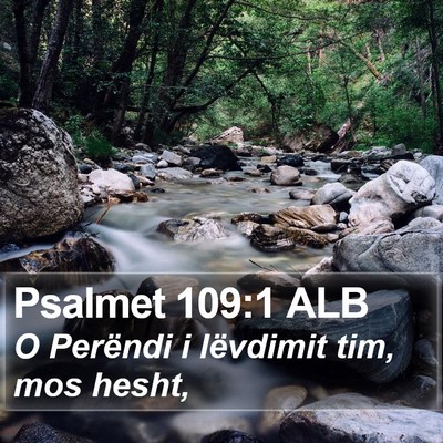 Psalmet 109:1 ALB Bible Verse Image
