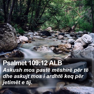 Psalmet 109:12 ALB Bible Verse Image