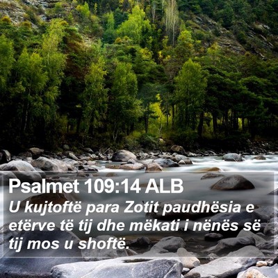 Psalmet 109:14 ALB Bible Verse Image