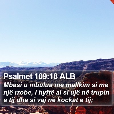 Psalmet 109:18 ALB Bible Verse Image