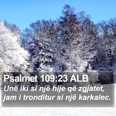 Psalmet 109:23 ALB Bible Verse Image