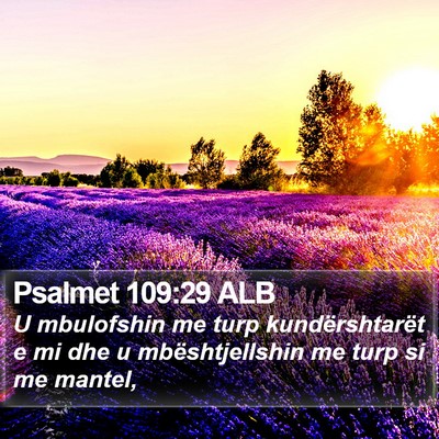 Psalmet 109:29 ALB Bible Verse Image