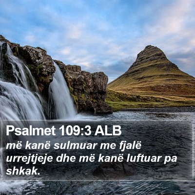 Psalmet 109:3 ALB Bible Verse Image
