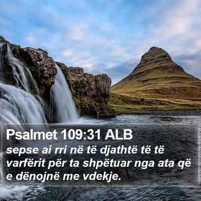 Psalmet 109:31 ALB Bible Verse Image
