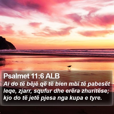 Psalmet 11:6 ALB Bible Verse Image