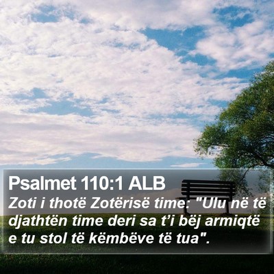 Psalmet 110:1 ALB Bible Verse Image