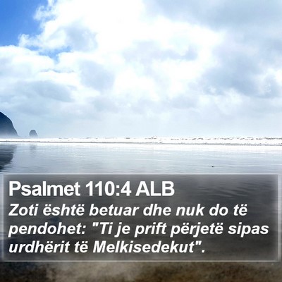 Psalmet 110:4 ALB Bible Verse Image