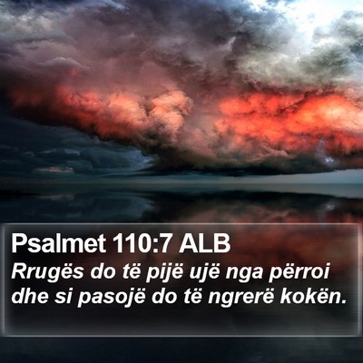 Psalmet 110:7 ALB Bible Verse Image