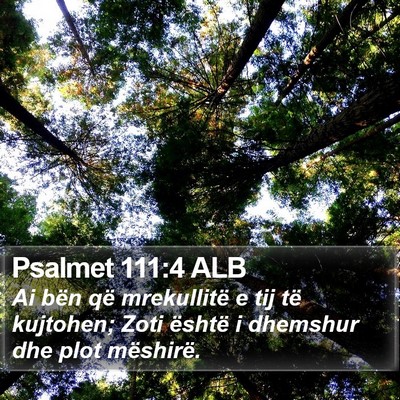 Psalmet 111:4 ALB Bible Verse Image