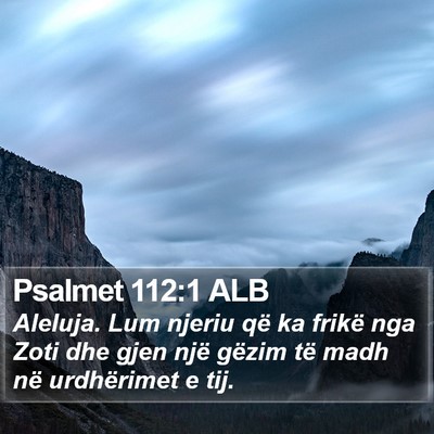 Psalmet 112:1 ALB Bible Verse Image