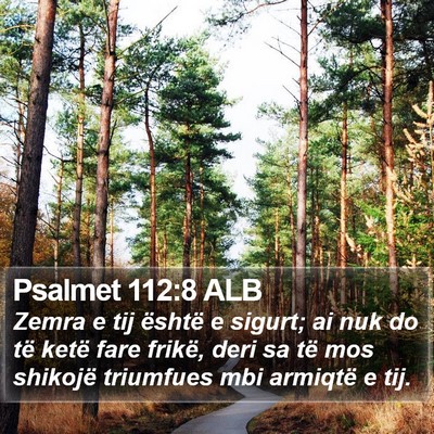 Psalmet 112:8 ALB Bible Verse Image
