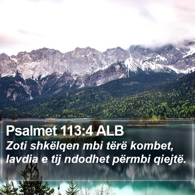 Psalmet 113:4 ALB Bible Verse Image
